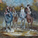 Galloping Home Horses